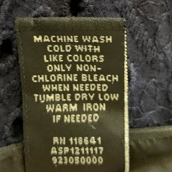 Lane Bryant Eyelet Tank Top Sleeveless Blouse Plus Sz 28 Navy Blue #17i - Picture 6 of 6